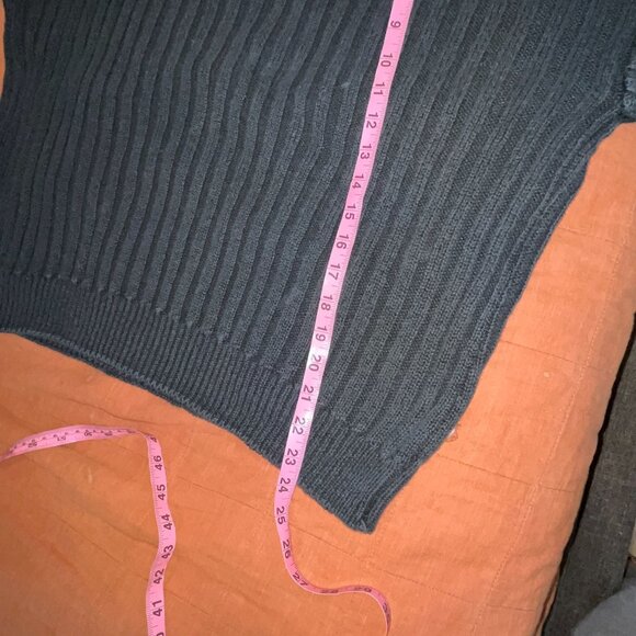 COS Black Ribbed Knit Oversized Sweater Womens Pullover Size Small - Picture 7 of 8